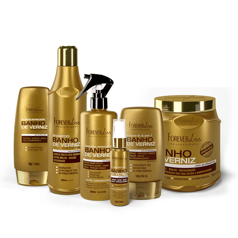 Kit Banho de Verniz Profissional Forever Liss