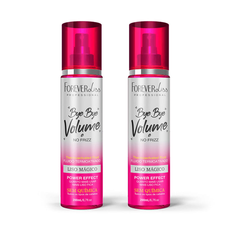 Combo 2 Bye Bye Volume e No Frizz Liso Mágico 200ml