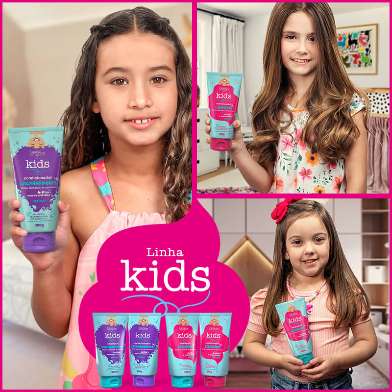 Condicionador Infantil Cachinhos Forever Kids 200g