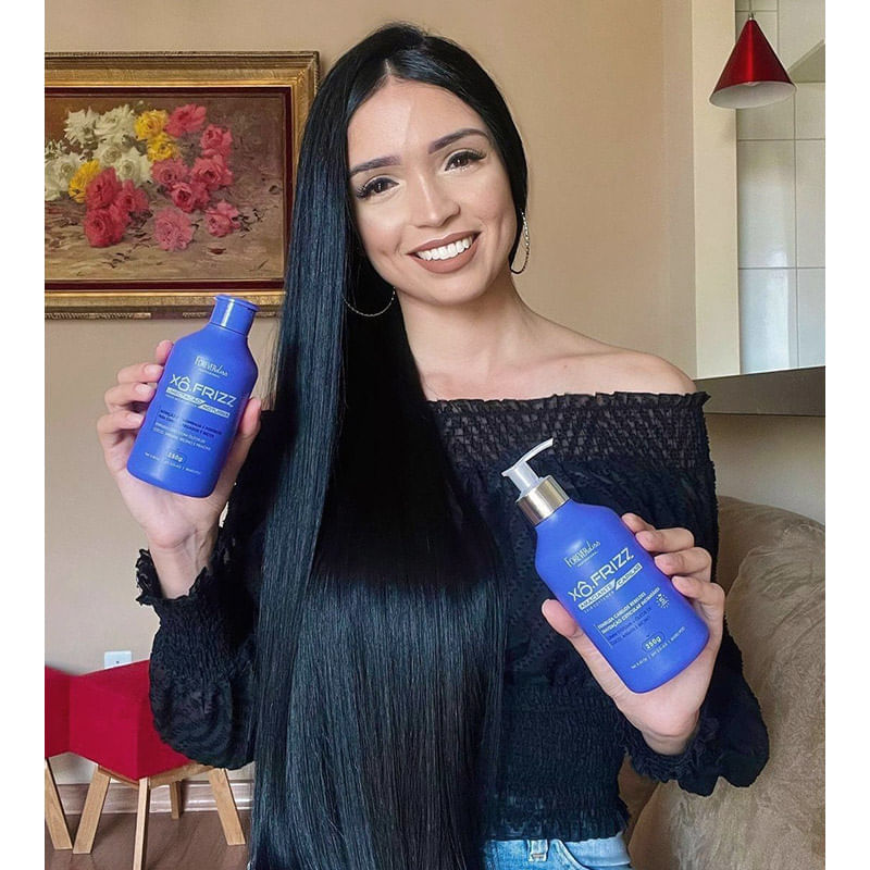 Kit Amaciante Capilar e Umectação Noturna Xô Frizz Forever Liss