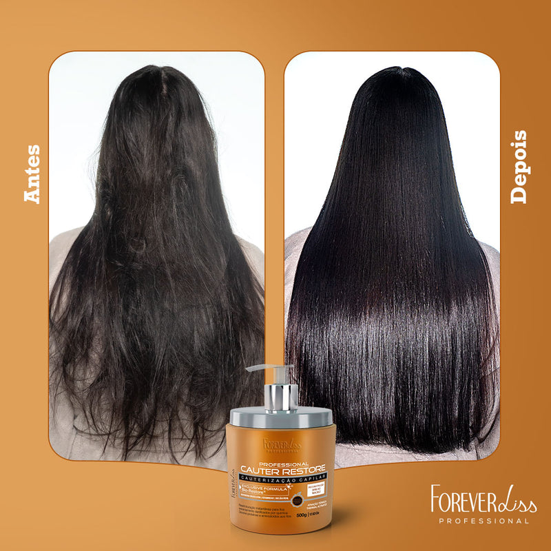 Kit Mini Máscara Mar e Rios Com Cresce Cabelo e Cauterização