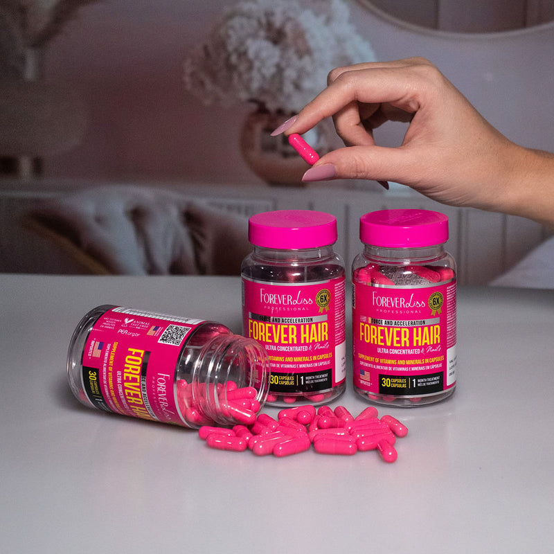Combo Tratamento 3 Meses Forever Hair Crescimento Capilar
