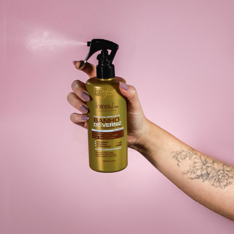 Queratina Hidrolisada Banho de Verniz Forever Liss 300ml