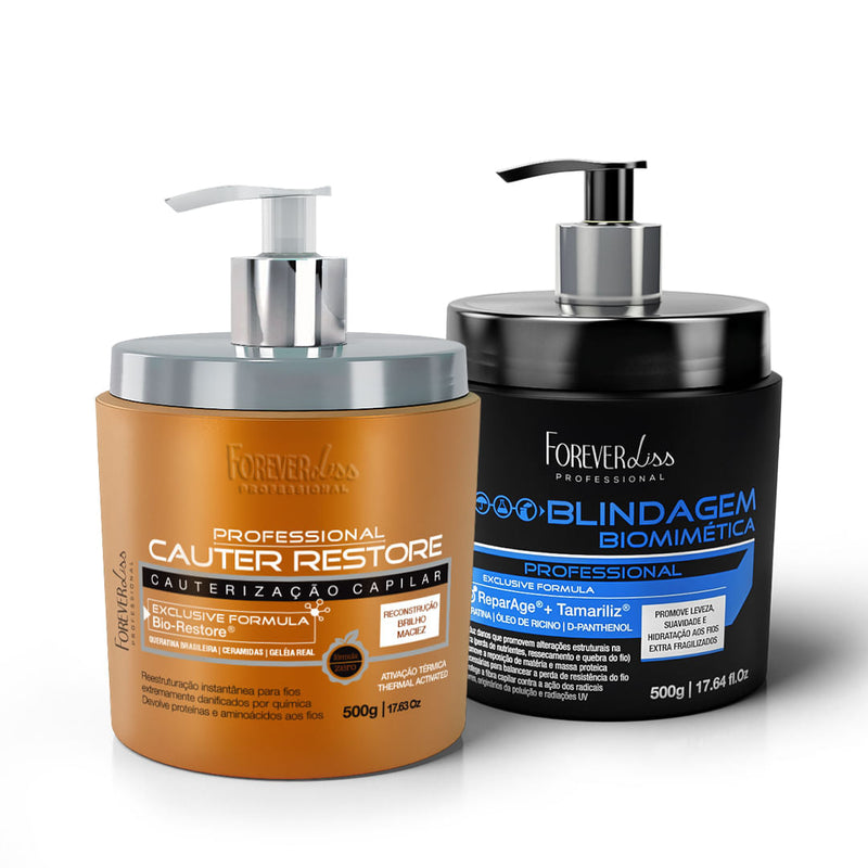Kit Cauter Restore + Blindagem Biomimética 500g