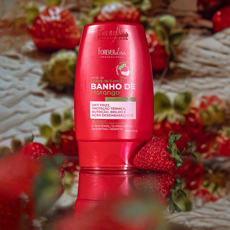Leave-in Banho de Verniz Morango Forever Liss 140g