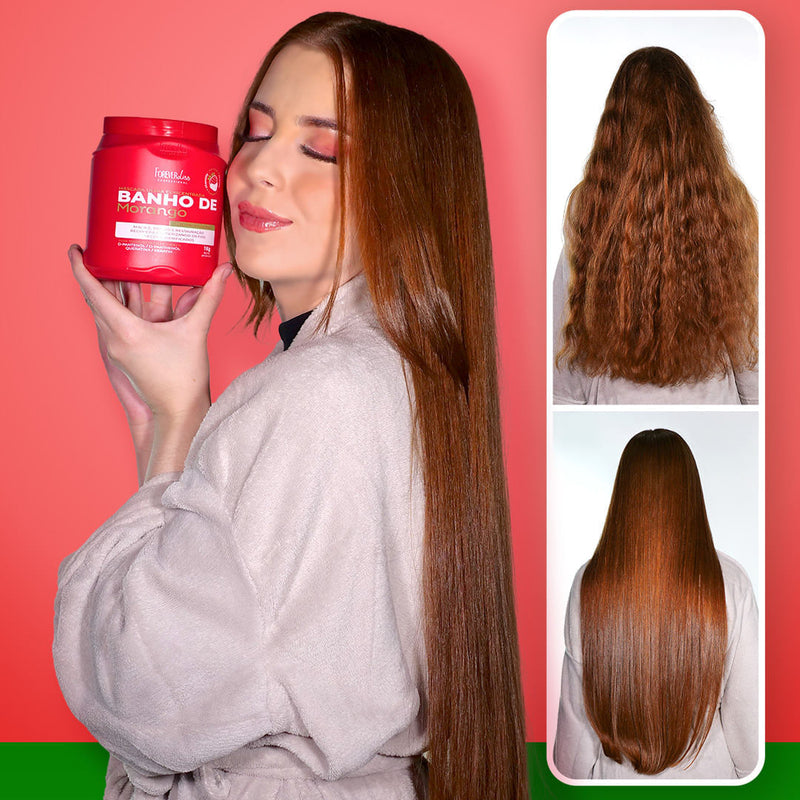 Máscara Banho de Verniz Morango Forever Liss 1kg