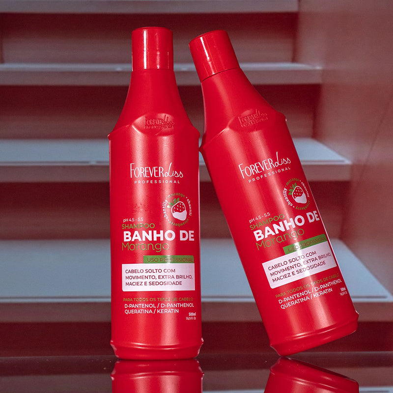Shampoo Banho de Verniz Morango Forever Liss 500ml